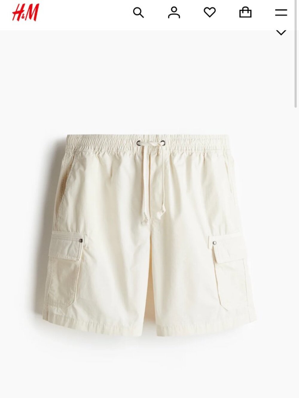 H&M Relaxed-Fit Cargo Shorts-NWT